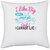 UDNAG White Polyester 'Girls trip | i like big boats and i cannot lie' Pillow Cover [16 Inch X 16 Inch]