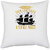 UDNAG White Polyester 'Girls trip | time to get ship faced and a little nauti' Pillow Cover [16 Inch X 16 Inch]