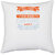 UDNAG White Polyester 'Golf | He that can have patience can have what he will' Pillow Cover [16 Inch X 16 Inch]