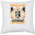 UDNAG White Polyester 'Dancing | Music is an outburst of the soul' Pillow Cover [16 Inch X 16 Inch]