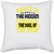 UDNAG White Polyester 'Dancing | Dance is the hidden language of the soul of the body0' Pillow Cover [16 Inch X 16 Inch]