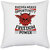 UDNAG White Polyester 'Independance Day | America means opportunity, freedom, power' Pillow Cover [16 Inch X 16 Inch]