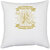 UDNAG White Polyester 'Motor Cycle | A family that rides together, stays together' Pillow Cover [16 Inch X 16 Inch]