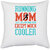 UDNAG White Polyester 'Running | running mom just like a normal mom except much cooler' Pillow Cover [16 Inch X 16 Inch]