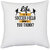 UDNAG White Polyester 'Soccer | Life is a soccer field, dont you think' Pillow Cover [16 Inch X 16 Inch]