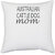 UDNAG White Polyester 'Dog | Australian cattle dog mom' Pillow Cover [16 Inch X 16 Inch]