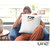 UDNAG White Polyester 'Dog | My Kids have paws' Pillow Cover [16 Inch X 16 Inch]