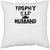 UDNAG White Polyester 'Death | Skull27' Pillow Cover [16 Inch X 16 Inch]