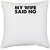 UDNAG White Polyester 'Christmass | this girl loves christmas' Pillow Cover [16 Inch X 16 Inch]