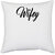 UDNAG White Polyester 'Death | Skull31' Pillow Cover [16 Inch X 16 Inch]