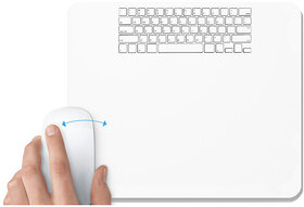 UDNAG White Mousepad 'Keyboard | Laptop Keyboard' for Computer / PC / Laptop [230 x 200 x 5mm]