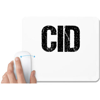 UDNAG White Mousepad 'CID' for Computer / PC / Laptop [230 x 200 x 5mm]