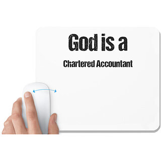 UDNAG White Mousepad 'chartered acountant | is a chartered acountant' for Computer / PC / Laptop [230 x 200 x 5mm]