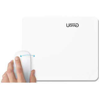 UDNAG White Mousepad 'Pocket UDNAG' for Computer / PC / Laptop [230 x 200 x 5mm]