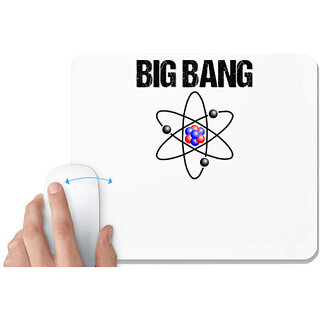 UDNAG White Mousepad 'Element | Big Bang' for Computer / PC / Laptop [230 x 200 x 5mm]