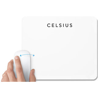 UDNAG White Mousepad 'Unit | Celcius' for Computer / PC / Laptop [230 x 200 x 5mm]
