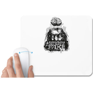 UDNAG White Mousepad 'Death | Nightmare Dream Death' for Computer / PC / Laptop [230 x 200 x 5mm]