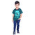Kid Kupboard | Pure Cotton | Half-Sleeves | Boy's | Dark Green | Graphic Printed | T-Shirt