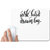 UDNAG White Mousepad 'Work hard dream big' for Computer / PC / Laptop [230 x 200 x 5mm]