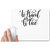 UDNAG White Mousepad 'To travel is to live' for Computer / PC / Laptop [230 x 200 x 5mm]