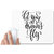 UDNAG White Mousepad 'Let your dreams fly' for Computer / PC / Laptop [230 x 200 x 5mm]