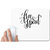 UDNAG White Mousepad 'Free spirit' for Computer / PC / Laptop [230 x 200 x 5mm]