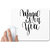 UDNAG White Mousepad 'Magic is in you' for Computer / PC / Laptop [230 x 200 x 5mm]