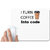 UDNAG White Mousepad 'Coder | I turn coffee into code' for Computer / PC / Laptop [230 x 200 x 5mm]