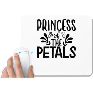 UDNAG White Mousepad 'Princess | Princess of the Petal' for Computer / PC / Laptop [230 x 200 x 5mm]