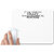 UDNAG White Mousepad 'Crazy Sister | if you think i'm 2' for Computer / PC / Laptop [230 x 200 x 5mm]