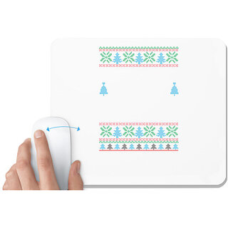 UDNAG White Mousepad '| Template 38' for Computer / PC / Laptop [230 x 200 x 5mm]