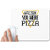 UDNAG White Mousepad 'Irish | Irish you were pizza' for Computer / PC / Laptop [230 x 200 x 5mm]