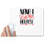 UDNAG White Mousepad 'Nana | nana i love you because' for Computer / PC / Laptop [230 x 200 x 5mm]