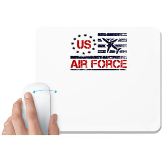 UDNAG White Mousepad 'Airforce | us air force' for Computer / PC / Laptop [230 x 200 x 5mm]