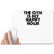 UDNAG White Mousepad 'Gym | this gym is my happy hour' for Computer / PC / Laptop [230 x 200 x 5mm]