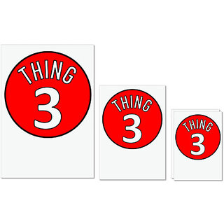 UDNAG Untearable Waterproof Stickers 155GSM 'Thing | Thing 3' A4 x 1pc, A5 x 1pc & A6 x 2pc