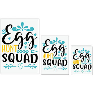 UDNAG Untearable Waterproof Stickers 155GSM 'Easter | EGG HUNT squad 2' A4 x 1pc, A5 x 1pc & A6 x 2pc