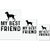UDNAG Untearable Waterproof Stickers 155GSM 'Dog | My Best Friend' A4 x 1pc, A5 x 1pc & A6 x 2pc