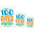 UDNAG Untearable Waterproof Stickers 155GSM 'Smarter | 100 days smarter' A4 x 1pc, A5 x 1pc & A6 x 2pc