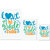 UDNAG Untearable Waterproof Stickers 155GSM 'School Teacher | love my 1st grade tribe' A4 x 1pc, A5 x 1pc & A6 x 2pc