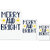 UDNAG Untearable Waterproof Stickers 155GSM 'Christmas Santa | Merry and bright' A4 x 1pc, A5 x 1pc & A6 x 2pc