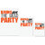 UDNAG Untearable Waterproof Stickers 155GSM 'Party | Bring an the grad party' A4 x 1pc, A5 x 1pc & A6 x 2pc