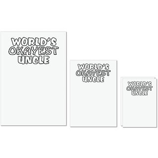 UDNAG Untearable Waterproof Stickers 155GSM 'Child | Stay wild my child' A4 x 1pc, A5 x 1pc & A6 x 2pc