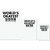 UDNAG Untearable Waterproof Stickers 155GSM 'Baby | Welcome to the world baby' A4 x 1pc, A5 x 1pc & A6 x 2pc