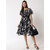 Vivient women white floral printed midi dress