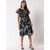 Vivient women white floral printed midi dress