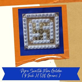 VSP VASTU SAMADHAN - 156 PYRA SWASTIK MINI GOLDEN for ENHANCES Positive Energy and VASTU DOSH NIVARAN