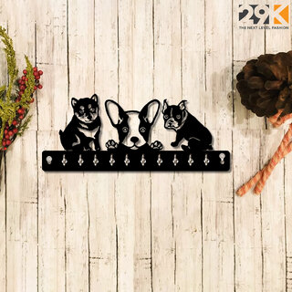 29K Black Wood Keys Organizer 10 Hooks