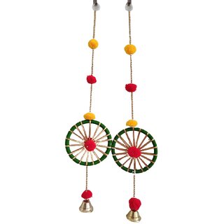 Ring with Pompom for Decorative Wall Hanging Decorative Long Wall Hanging for Home Decor