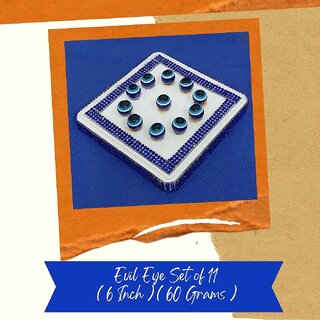 VSP VASTU SAMADHAN - 92 EVIL EYE SET OF 11 Stones / Yantra  Gemstone Fitted Inside, Protects from Evil Effects